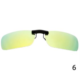 Sunglasses Polarized Clip On Driving Glasses Sunglasses Day Vision UV400 Lens Night Vision Fishing Night Vision Glasses Clip (Lenses Color: P6)