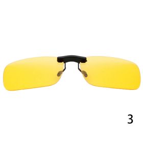 Sunglasses Polarized Clip On Driving Glasses Sunglasses Day Vision UV400 Lens Night Vision Fishing Night Vision Glasses Clip (Lenses Color: P3)
