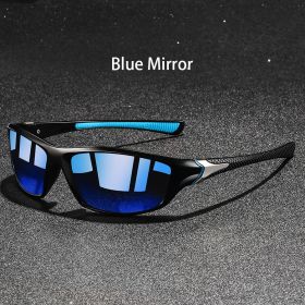 1-2-3 Pieces Vintage Sports Sunglasses Men Women Fishing Running Cycling Mountaineering Sport Man Sun Glasses Anti-Glare UV400 (Lenses Color: IceBlue Mirror)