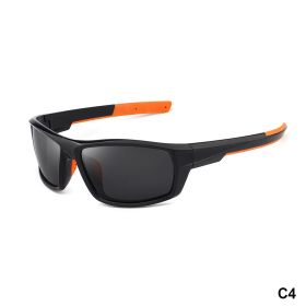 Outdoor Polarized Sunglasses Colorful Camouflage Sport Fishing Riding Glasses Beach Sun Glasses Men Women Shade Eyewears UV400 (Lenses Color: C4, Frame Color: As Picture)