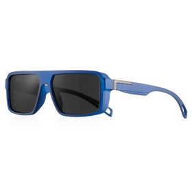 CRIXALIS Classic Square Polarized Sunglasses for Men Women Fashion Sports Sunglasses Male Vintage Outdoor Driving Fishing Shades (Lenses Color: C3 Blue, Frame Color: other)