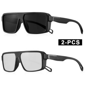 CRIXALIS Classic Square Polarized Sunglasses for Men Women Fashion Sports Sunglasses Male Vintage Outdoor Driving Fishing Shades (Lenses Color: C22, Frame Color: other)