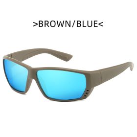 Sports Polarized Sunglasses For Men Cycling Driving Fishing 100% UV Protection (Lenses Color: C6)