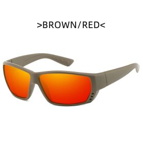 Sports Polarized Sunglasses For Men Cycling Driving Fishing 100% UV Protection (Lenses Color: C5)