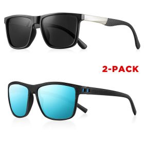 CRIXALIS Classic Square Polarized Sunglasses for Men Women Fashion Sports Sunglasses Male Vintage Outdoor Driving Fishing Shades (Lenses Color: C25, Frame Color: other)