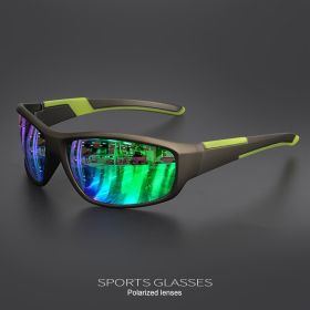 Sports Polarized Sunglasses for Men Lightweight Night Vision Male Shades Cycling Driving Fishing Fashion Mirror Sunglass UV400 (Lenses Color: C2)