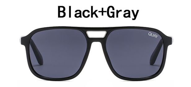 Oversized Mirror Women Sun Glasses for Women/Men Quay On the Fly Sunglasses Shades Gafas UV400 Fashion Sunglasses Women (Lenses Color: C1, Frame Color: With Packing)