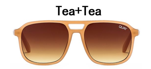 Oversized Mirror Women Sun Glasses for Women/Men Quay On the Fly Sunglasses Shades Gafas UV400 Fashion Sunglasses Women (Lenses Color: C2, Frame Color: With Packing)