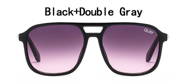 Oversized Mirror Women Sun Glasses for Women/Men Quay On the Fly Sunglasses Shades Gafas UV400 Fashion Sunglasses Women (Lenses Color: C3, Frame Color: With Packing)