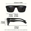 Retro Square Polarized Sports Sunglasses Lightweight UV400 for Fishing Driving Unisex Vintage Outdoor Eyewear