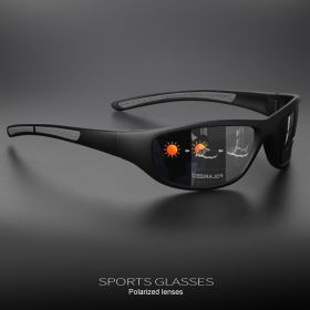 1/3PCS Polarized Sports Sunglasses Set High-Quality Photochromic Wraparound Lenses for Cycling Fishing Driving Night Vision, UV (Lenses Color: C2)