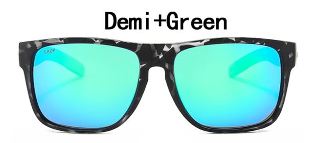 Brand Design Polarized Sunglasses Men Women Classic Driving Fishing Square Sun Glasses for Men Male Spearo Goggle UV400 Gafas (Lenses Color: C8, Frame Color: Without Packing)