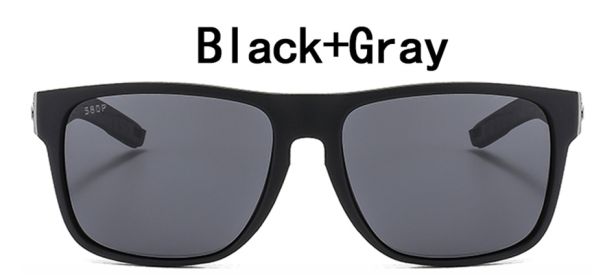 Brand Design Polarized Sunglasses Men Women Classic Driving Fishing Square Sun Glasses for Men Male Spearo Goggle UV400 Gafas (Lenses Color: C1, Frame Color: Without Packing)
