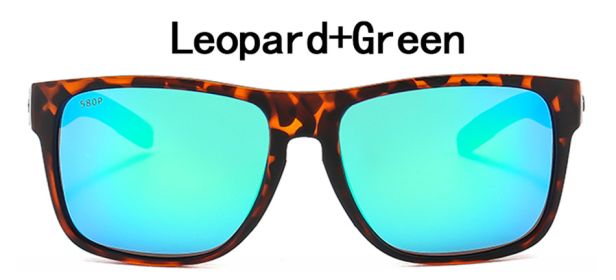 Brand Design Polarized Sunglasses Men Women Classic Driving Fishing Square Sun Glasses for Men Male Spearo Goggle UV400 Gafas (Lenses Color: C6, Frame Color: Without Packing)