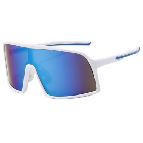 MTB Polarized Large Frame UV400 Polarized Sports Cycling Bike Glasses Men Women TR90 MTB Baseball Running Fishing Sunglasses (Lenses Color: C5)