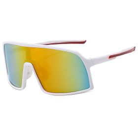 MTB Polarized Large Frame UV400 Polarized Sports Cycling Bike Glasses Men Women TR90 MTB Baseball Running Fishing Sunglasses (Lenses Color: C12)