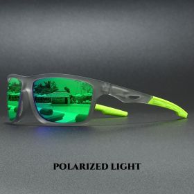 2025 New Sports Polarized Sunglasses Wraparound Design Multicolor Coated Lenses Unisex UV Protection for Driving Fishing Durable (Lenses Color: C7)