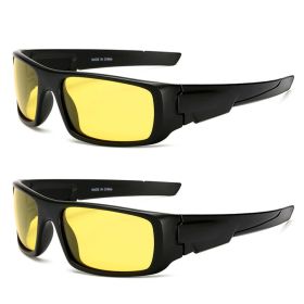 Square Vintage Sunglasses Men Women Retro Luxury Brand Designer Rectangle Sun Glasses For Driving Fishing UV400 Eyewear Shades (Lenses Color: 2C2)