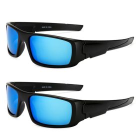 Square Vintage Sunglasses Men Women Retro Luxury Brand Designer Rectangle Sun Glasses For Driving Fishing UV400 Eyewear Shades (Lenses Color: 2C4)