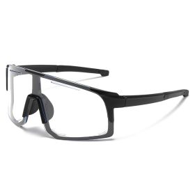 Sports Wrap Around Sunglasses For Women Men Large One Piece Sun Shades For Cycling Fishing Skiing Fashion Sun Glasses UV400 (Lenses Color: clear lens)