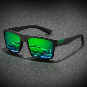 Fashion Polarized Sunglasses For Men And Women Luxury Driving Fishing Trip Vintage Square Sunglasses For Men UV400 Glasses (Lenses Color: C3-green)