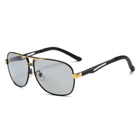 Day and Night Color-changing Sunglasses Polarized Sunglasses Men Fishing Driving Driving Sunglasses (Lenses Color: BG photochromic)
