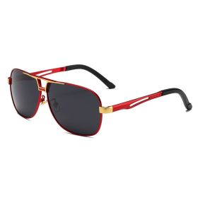 Day and Night Color-changing Sunglasses Polarized Sunglasses Men Fishing Driving Driving Sunglasses (Lenses Color: red gray)