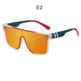 Brand New Sunglasses Men Women Sun Glasses Fishing Eyewear UV400 Cycling Hiking Baseball Softball Outdoor Sport Goggles (Lenses Color: E2)