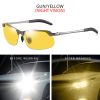 FUQIAN Photochromic Sunglasses Men Women Vintage Metal Polarized Sun Glasses For Male Night Vision Driving Sunglass