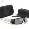 KDEAM Men's Fishing Sunglasses Feature All-Black Design Durable Material Photochromic And Night Driving Sunglasses Skull Case