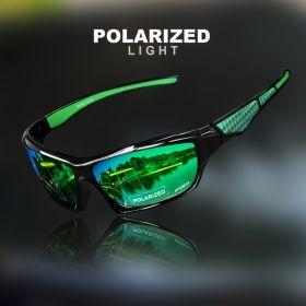 1/3PCS Sports Polarized Sunglasses for Men Lightweight Night Vision Male Shades Cycling Driving Fishing Fashion Mirror Sunglass (Lenses Color: C6)