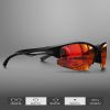 1/3PACK New half-rim polarized sports sunglasses Colorful lenses Unisex suitable for driving, fishing, outdoor recreation