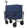 Collapsible Foldable Wagon Cart Beach Wagon Heavy Duty Utility Cart Utility Wagon Grocery Cart for for Camping Shopping Sports Gardeing Fishing Suppor