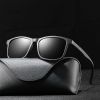 Luxury Men Polarized sunglasses Fashion Vintage square Ultra Light TR90Frame Driving Fishing sun Glasses For Man UV400 Eyewear