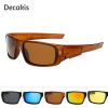 Square Vintage Sunglasses Men Women Retro Luxury Brand Designer Rectangle Sun Glasses For Driving Fishing UV400 Eyewear Shades