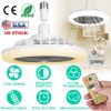 Ceiling Fan With Lights Remote Control 9.44in E27 Socket Fanlight with Dimmable Dimming Light Color Brightness 3 Fan Speed Timer Function