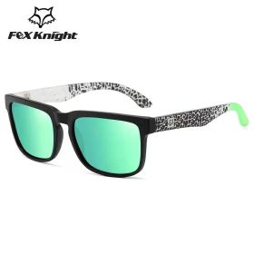 New Fox Knight Brand Square Sunglasses Women Men High Quality Glasses Outdoor Riding Fishing Sun Glasses Retro Shades Uv400 (Lenses Color: TYJ51-8)