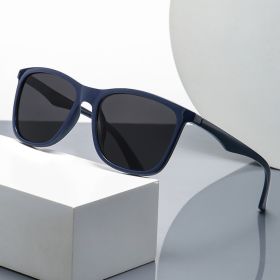 New Trend Men Polarization Sunglasses Fashion Women Uv Resistant Sun Glasses Fishing Camping Leisure Beach Party Eyewear Uv400 (Lenses Color: Blue)