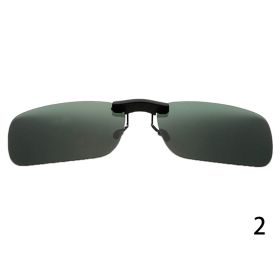 Sunglasses Polarized Clip On Driving Glasses Sunglasses Day Vision UV400 Lens Night Vision Fishing Night Vision Glasses Clip (Lenses Color: P2)