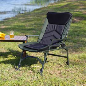 Camping Lounge Chair, Portable Folding Reclining Camping Chair with Adjustable backrest for Indoor and Outdoor Camping Beach Hiking Fishing (Color: as picture)