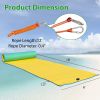 Floating Water Mat 3-Layer Float Portable Tear-Resistant Water Activities Mat for Pool, Lake, Oceans Outdoor Water Activities