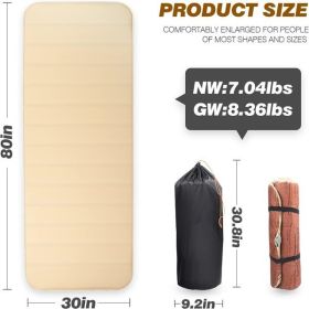4inch Self-Inflating Sleeping Pad for Camping (Color: as picture)