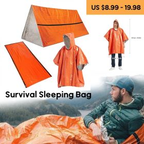 Outdoor Life Bivy Emergency Sleeping Bag Thermal Keep Warm Waterproof Mylar First Aid Emergency Blanke Camping Survival Gear (Ships From: United States, Color: B)