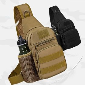 Tactical Shoulder Bag; Molle Hiking Backpack For Hunting Camping Fishing; Trekker Bag (Color: Desert Digital)