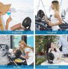 10000mAh Rechargeable Portable Fan, 8-Inch Battery Operated Clip on Fan, USB Fan, 4 Speeds, Strong Airflow