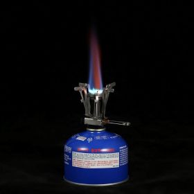 Outdoor Foldable Cooker Camping Hiking Furnace Gas Stoves (Type: Stoves, Color: Black)