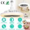 Ceiling Fan With Lights Remote Control 9.44in E27 Socket Fanlight with Dimmable Dimming Light Color Brightness 3 Fan Speed Timer Function